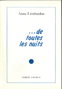Front cover of De Toutes Les Nuits